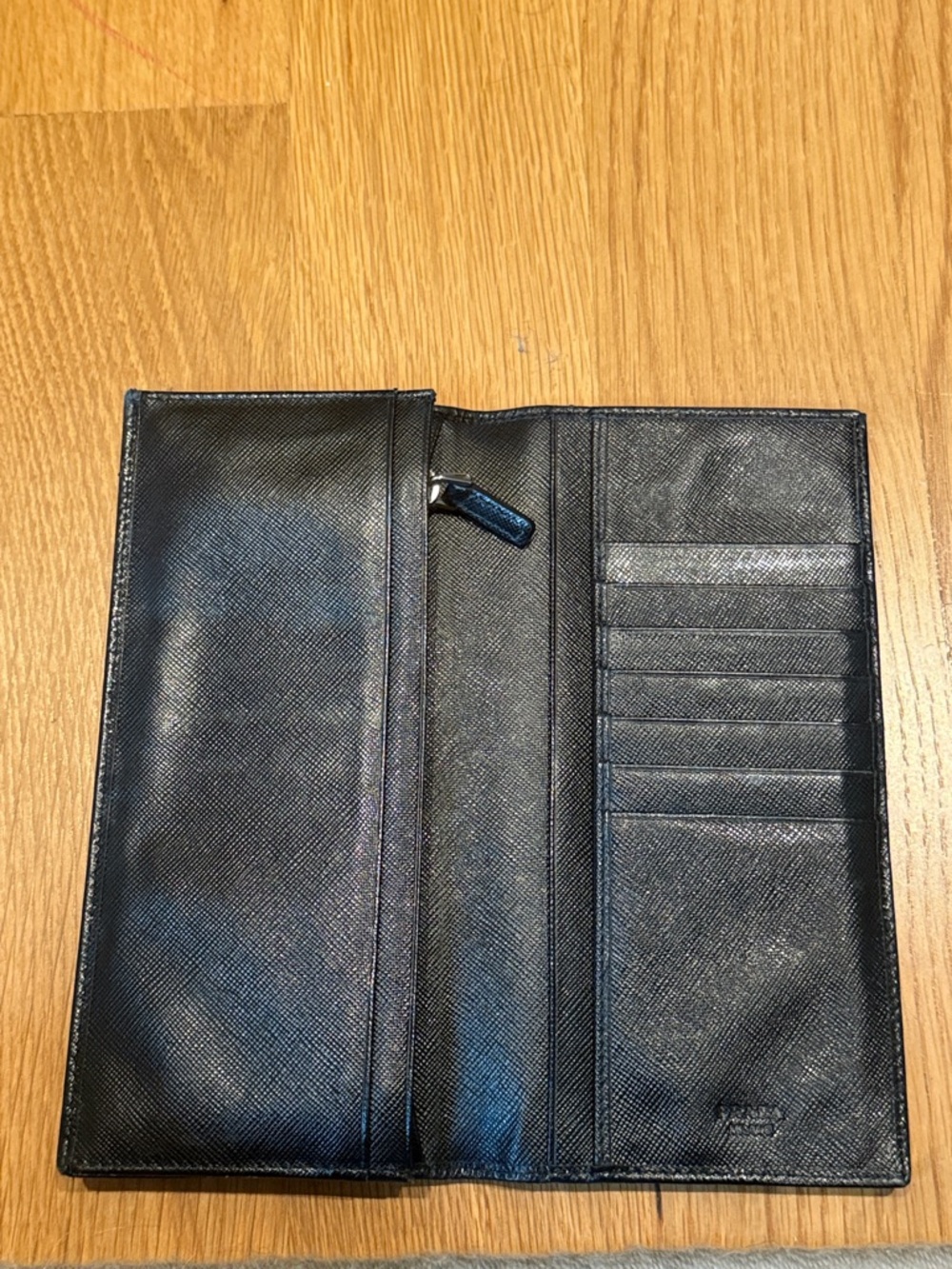Prada Black Saffiano Long Card Wallet leather - Picture 3 of 4